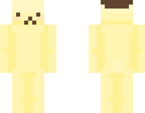 Minecraft Yellow Character Skin, Pixel Art Character Design, Custom Minecraft Skins, Game Avatar Creation, Pompompurin PNG