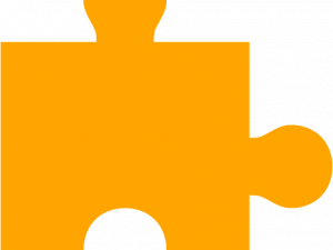 puzzle piece, orange icon, game element, problem-solving symbol, Puzzle Piece PNG