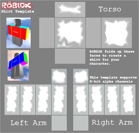 Roblox Clear Shirt Template, HD Png Download - 585x559(#1609851