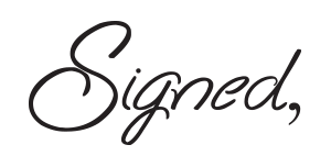 Signed PNG HD Image