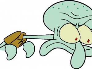 squid character, animated series, cartoon humor, underwater adventure, Squidward PNG