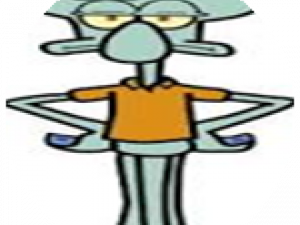 cartoon character, animated squid, humorous illustration, sea creature, Squidward PNG