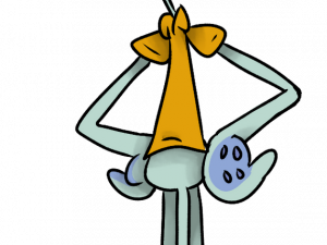 cartoon character, animated figure, quirky design, humorous expression, Squidward PNG