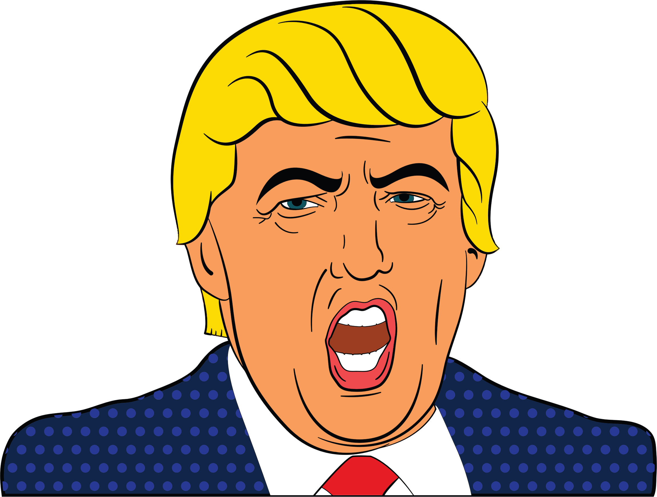 Trump Yelling PNG Picture