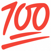 100 Emoji PNG Clipart