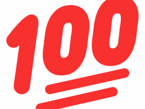 100 Emoji PNG Image File