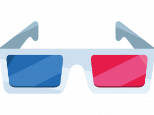 3D Glasses PNG Image File