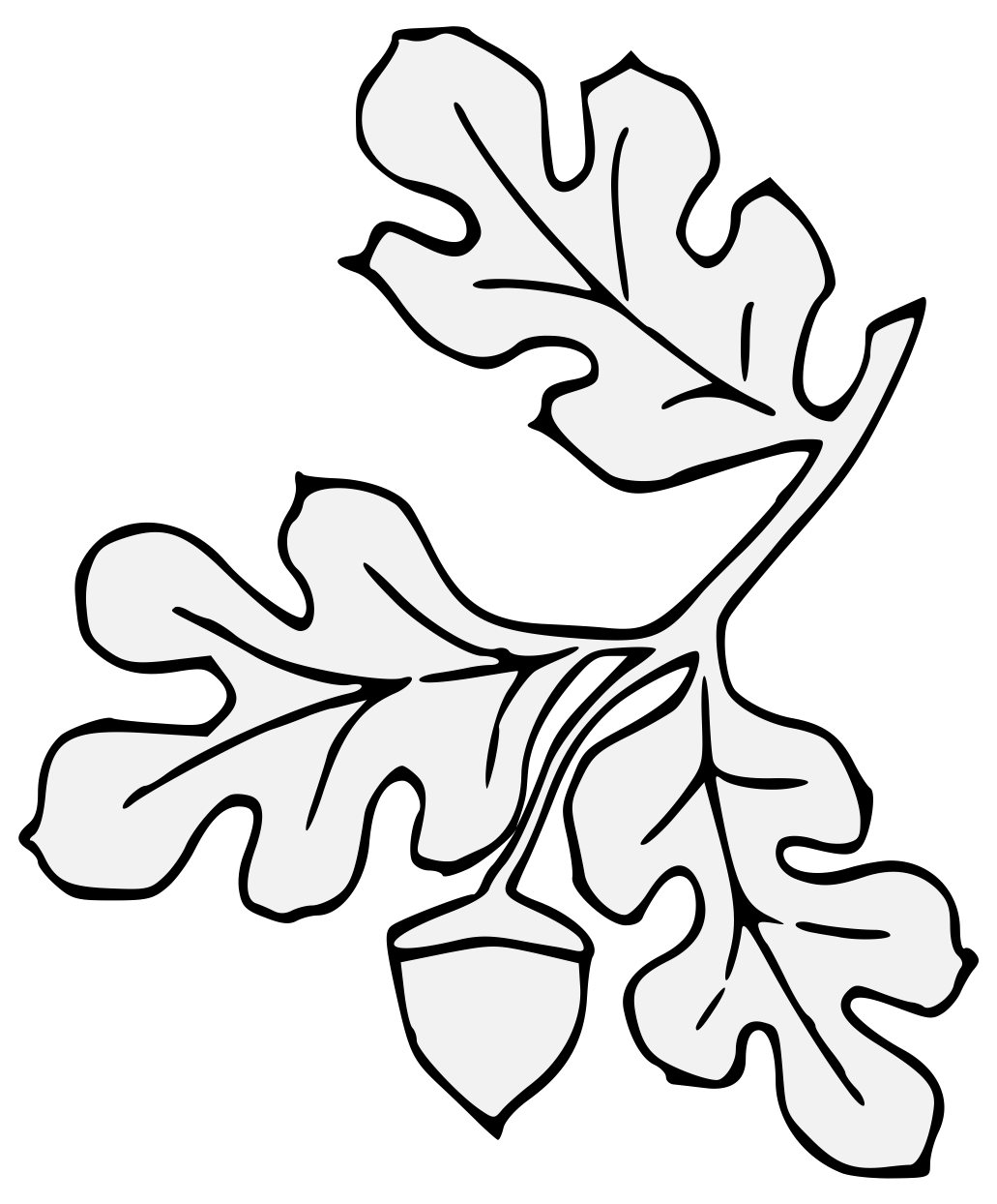 Acorn Leaf PNG Picture