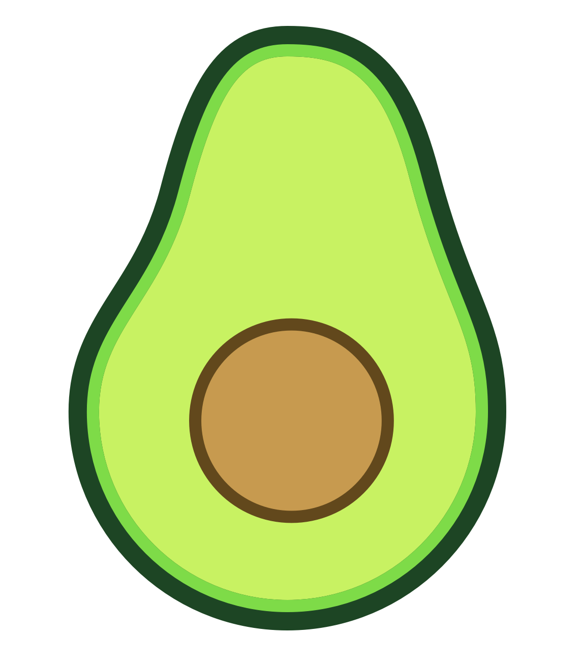 Aesthetic Avocado PNG Transparent Images - PNG All