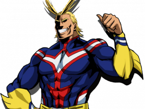 anime character, superhero, My Hero Academia, All Might, action figure, manga hero, Japanese animation, All Might PNG