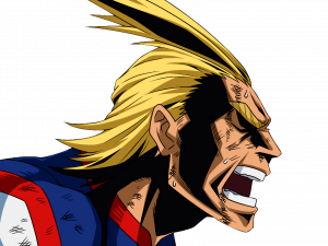 anime character, superhero, shouting, My Hero Academia, All Might PNG