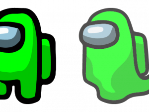 Among Us character, green crewmate, multiplayer game avatar, gaming icon, Among Us Character PNG