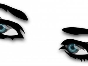 anime eye, digital art, character design, expressive gaze, Angry Eyebrows PNG