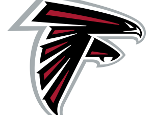 atlanta falcons logo, nfl team emblem, sports branding png, football icon