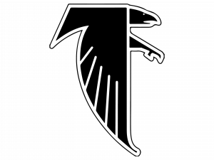 atlanta falcons logo, nfl team emblem, sports branding png, bird symbol