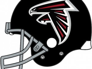 Atlanta Falcons helmet, NFL team logo, football equipment, sports merchandise, Atlanta Falcons Logo PNG