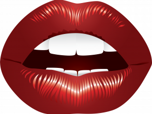 red lips, kiss graphic, beauty illustration, mouth design, Baddie Lips PNG