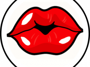 red lips, kiss icon, lip print, beauty symbol, Baddie Lips PNG