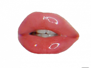 lips, glossy, beauty, makeup, cosmetic, close-up, vibrant, aesthetic, Baddie Lips PNG