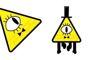 Bill Cipher, Gravity Falls character, cartoon triangle, yellow eye symbol, Bill Cipher PNG