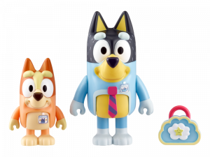 Bluey and Bingo Action Figures Set, Kids Toy Figurines, Playtime Characters, Educational Fun, Collectible Toys, Bingo Bluey PNG