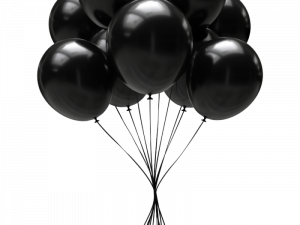 Black Balloon Background PNG