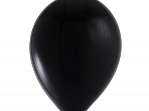 Black Balloon PNG Cutout