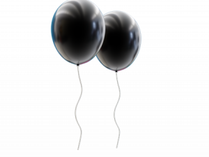 Black Balloon PNG Image