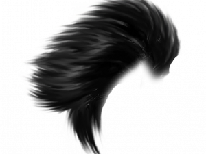 Black Hair PNG Background