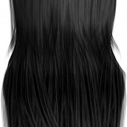 Black Hair PNG Cutout