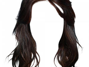 long wavy hair, dark brown hairstyle, hair extensions, elegant hair design, Black Hair PNG