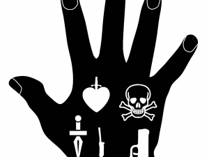 Black Hand PNG Cutout