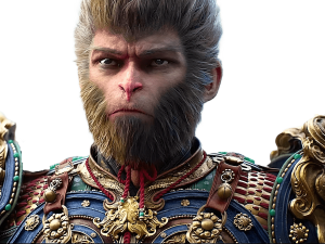 Mythical Monkey Warrior Character, Legendary Creature, Fantasy Hero, Epic Adventure, Black Myth: Wukong PNG