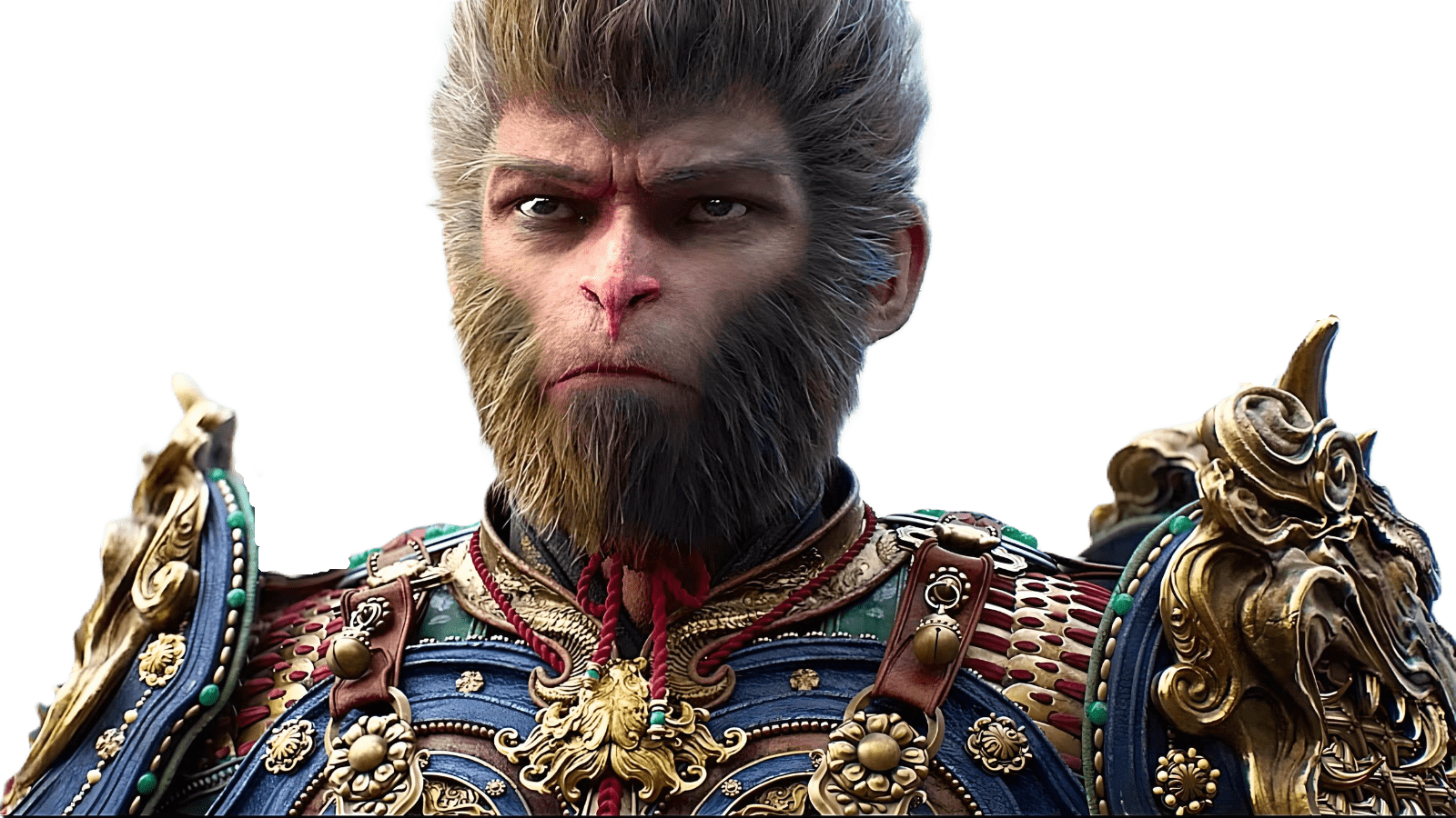 Mythical Monkey Warrior Character, Legendary Creature, Fantasy Hero, Epic Adventure, Black Myth: Wukong PNG