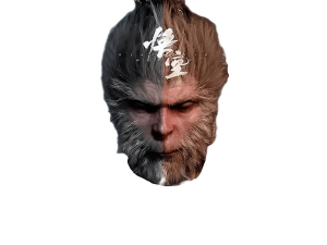 Mythical Creature Head, Digital Art, Fantasy Character Design, 3D Model, Artistic Representation, Black Myth: Wukong PNG