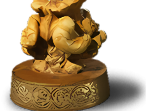 Golden Sculpture Of Abstract Figures, Artistic Figurine, Decorative Art Piece, Creative Design Element, Black Myth: Wukong PNG