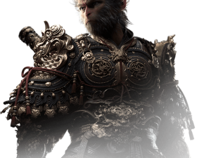 Warrior Character Design, Fantasy Armor, Mythical Creature, Detailed Artwork, Black Myth: Wukong PNG