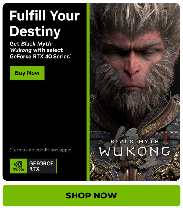 Black Myth: Wukong Game Promotion, NVIDIA GeForce RTX 40 Series, Fulfill Your Gaming Destiny, Buy Now, Black Myth: Wukong PNG