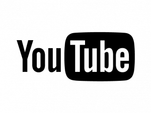 video platform, streaming service, online videos, content sharing, Black YouTube Logo PNG