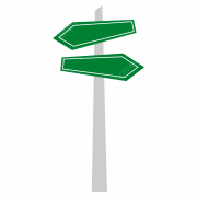 Blank Street Sign PNG Image