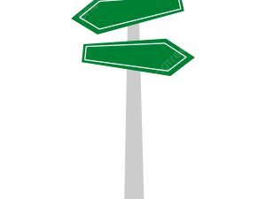 Blank Street Sign PNG Image