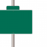 Blank Street Sign PNG Image File