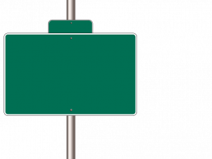 Blank Street Sign PNG Image File