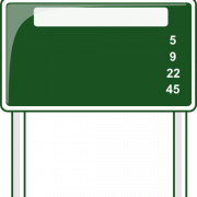 Blank Street Sign PNG Pic