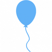 Blue Balloons Background PNG