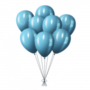 Blue Balloons PNG Image File