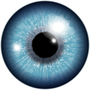 Blue Eyeball PNG Clipart