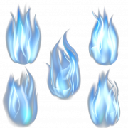 Blue Flames PNG File