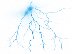 neuron structure, neural network, synaptic connections, brain cells, Blue Lightning PNG