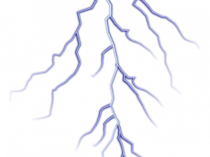 Blue Lightning PNG Image